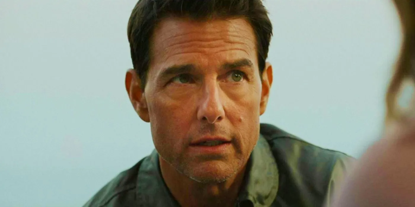 Tom Cruise as Maverick in Top Gun: Maverick