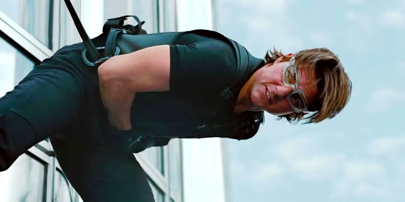 Burj Khalifa stunt in Ghost Protocol