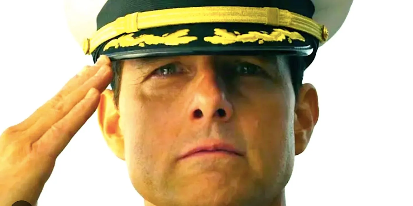 Maverick saluting