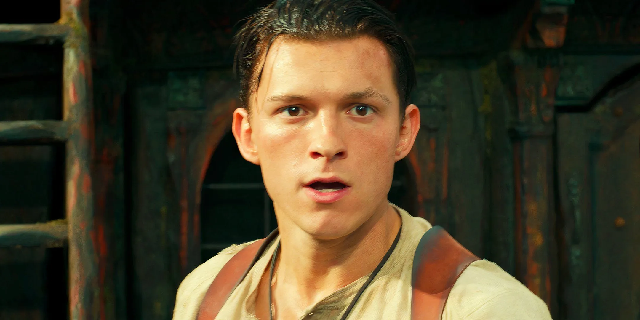 Tom Holland as Nathan Drake in Uncharted Tom Holland as Nathan Drake in Uncharted