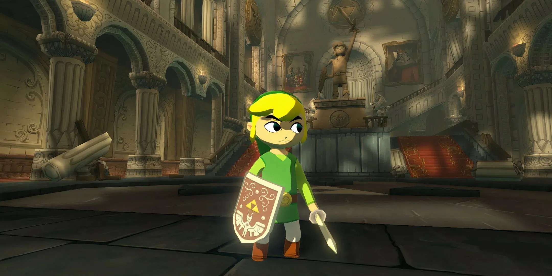 Toon Link in The Wind Waker