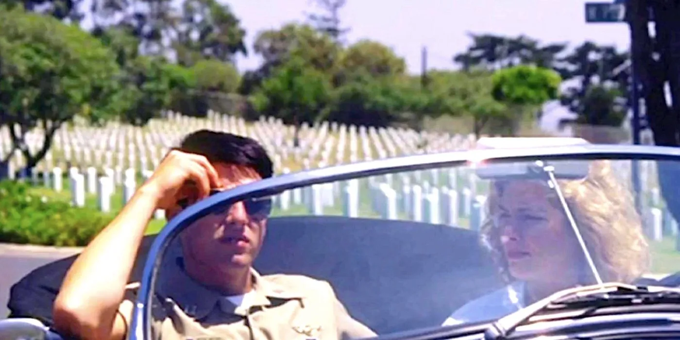 Maverick at military cemetery