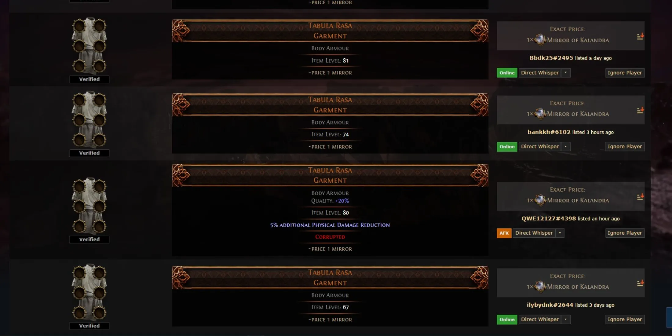 Trade site with Tabula Rasa listings for Path of Exile 2 Trade site with Tabula Rasa listings for Path of Exile 2