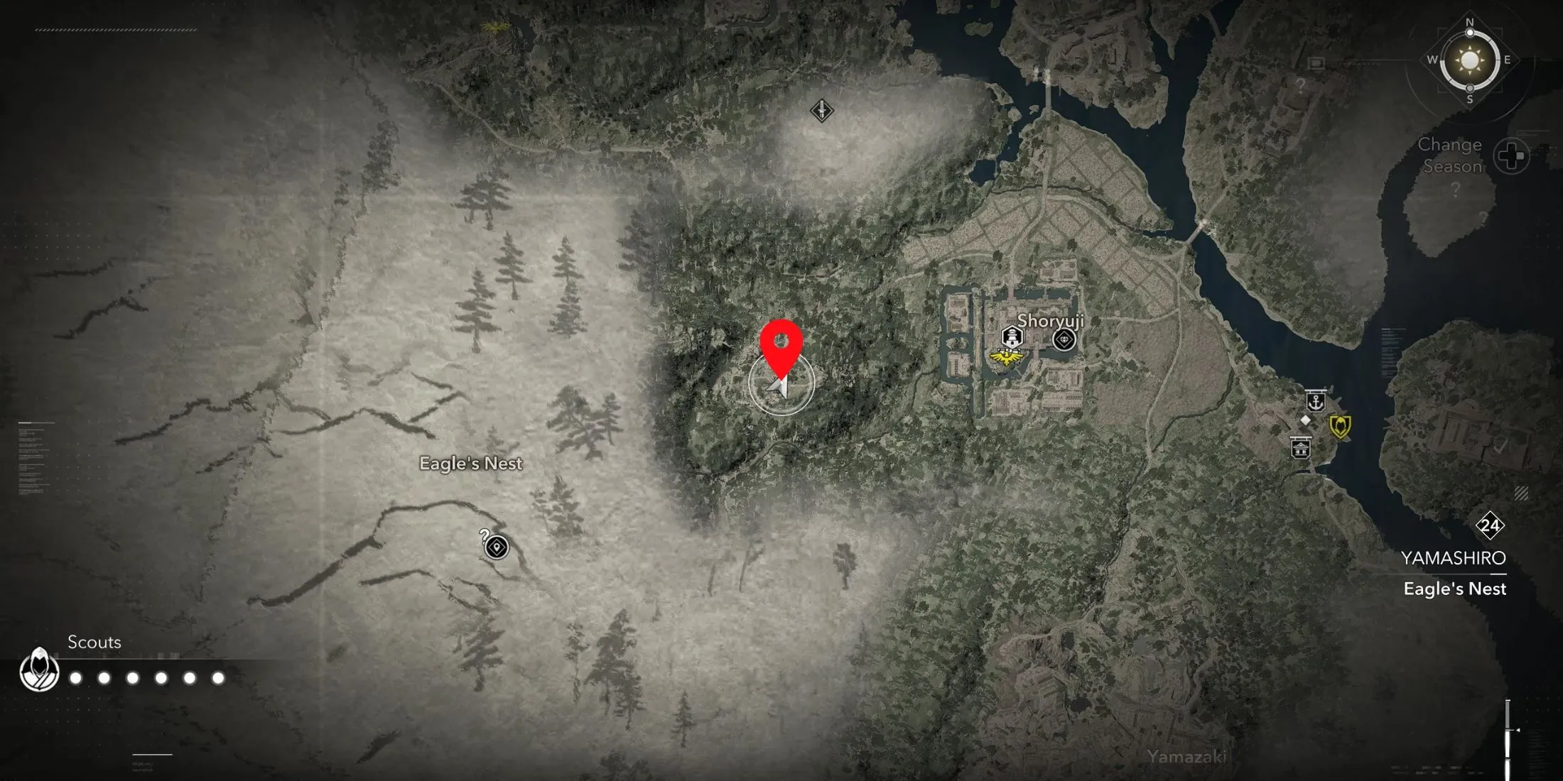 Location of Turquoise Zephyr in Assassin's Creed Shadows