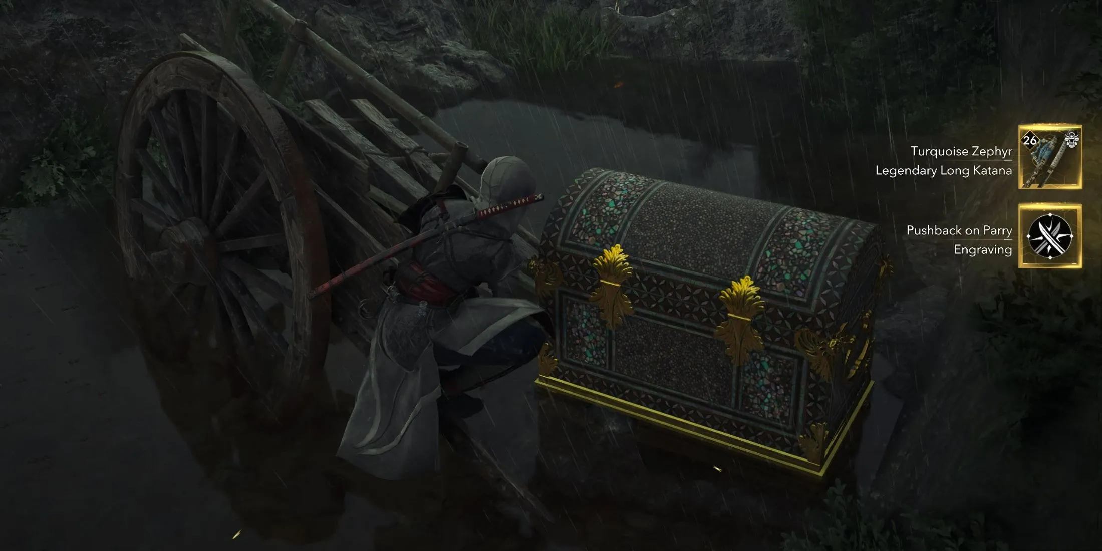 Opening the legendary chest for Turquoise Zephyr