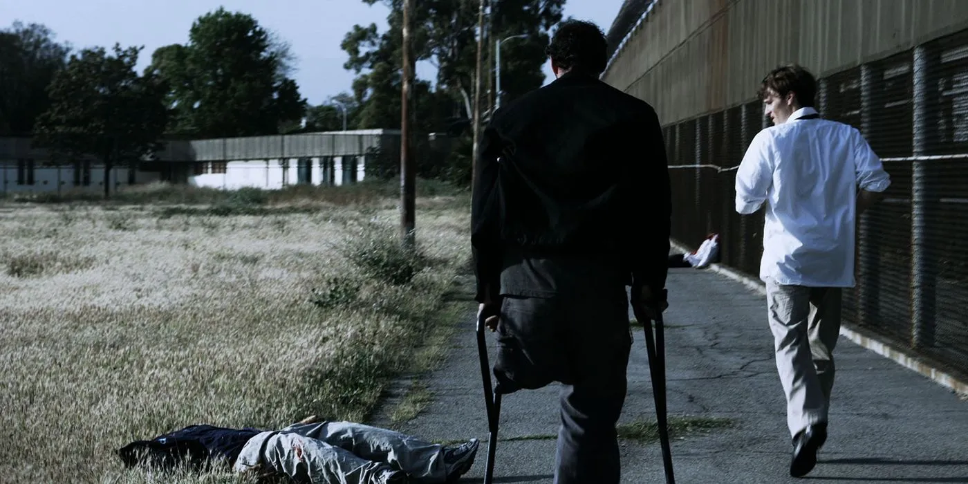 two men walking in the movie The Human Race (2013)