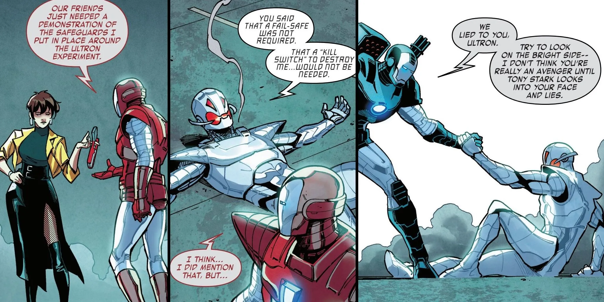 Ultron is Lied To By Iron Man in West Coast Avengers Ultron is Lied To By Iron Man in West Coast Avengers