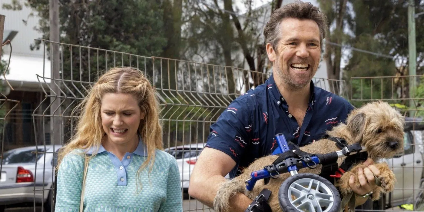 Gordon and Ashley in a heartfelt moment in Colin from Accounts