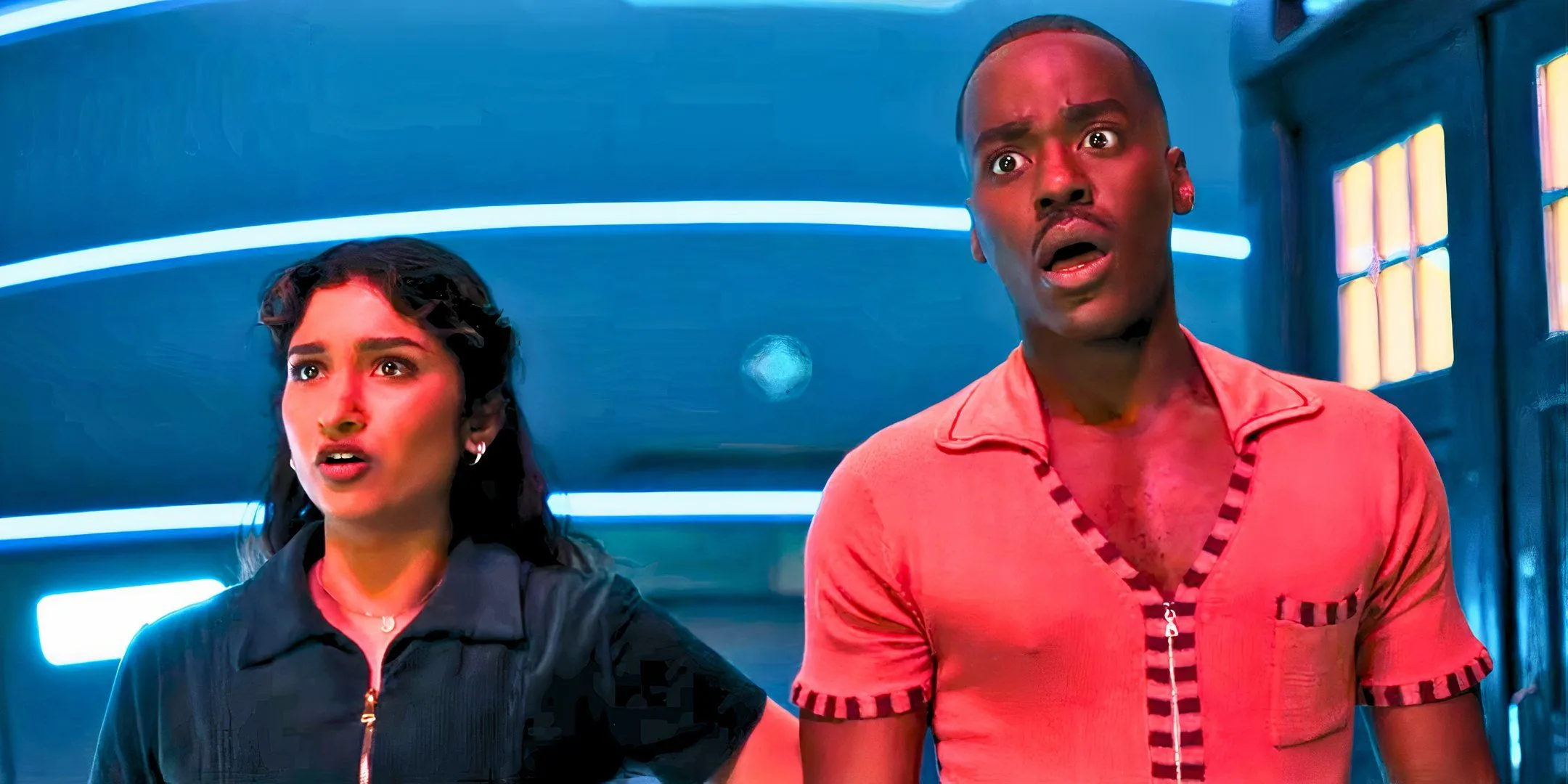 Custom Doctor Who image of Varada Sethu as Belinda Chandra and Ncuti Gatwa as the Fifteenth Doctor Custom Doctor Who image of Varada Sethu as Belinda Chandra and Ncuti Gatwa as the Fifteenth Doctor