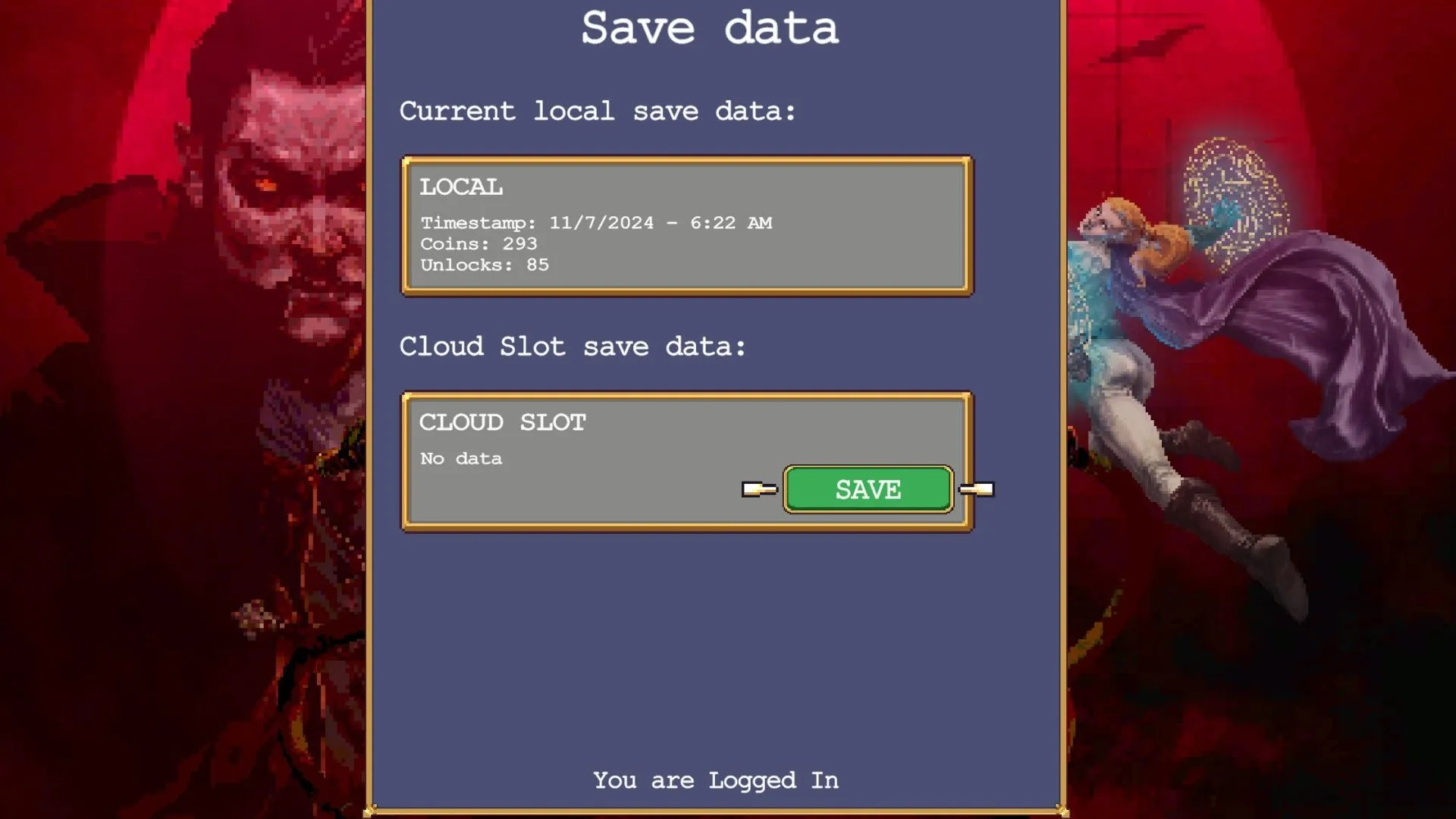 Vampire Survivors Cross Save Data Vampire Survivors Cross Save Data