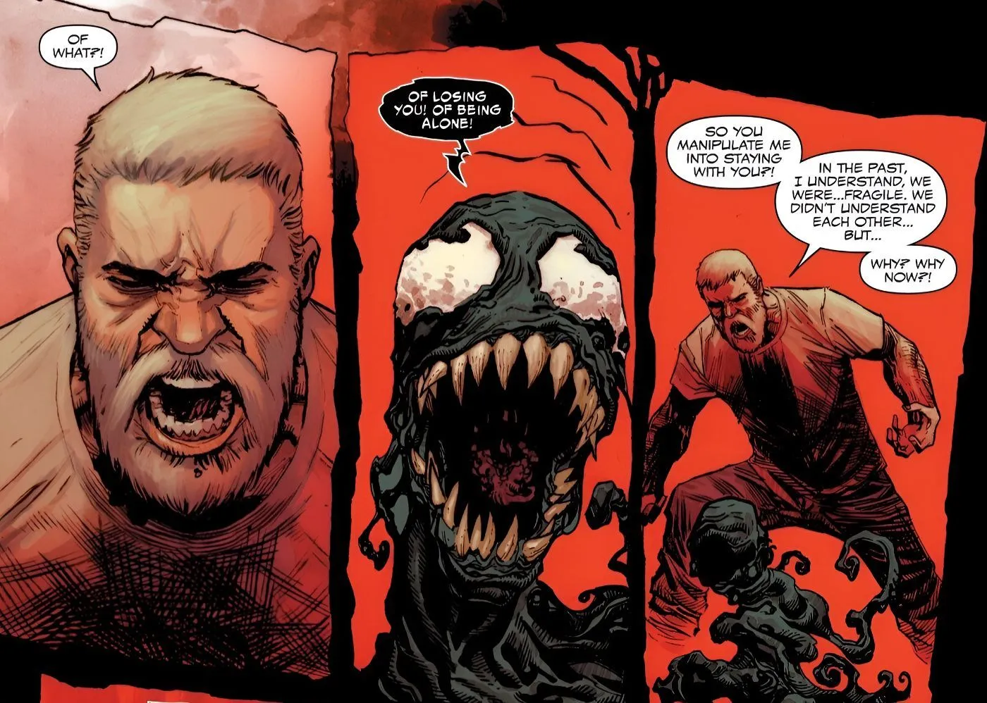 Venom Is Afraid of Eddie Brock Leaving Him While Eddie Yells Venom Is Afraid of Eddie Brock Leaving Him While Eddie Yells