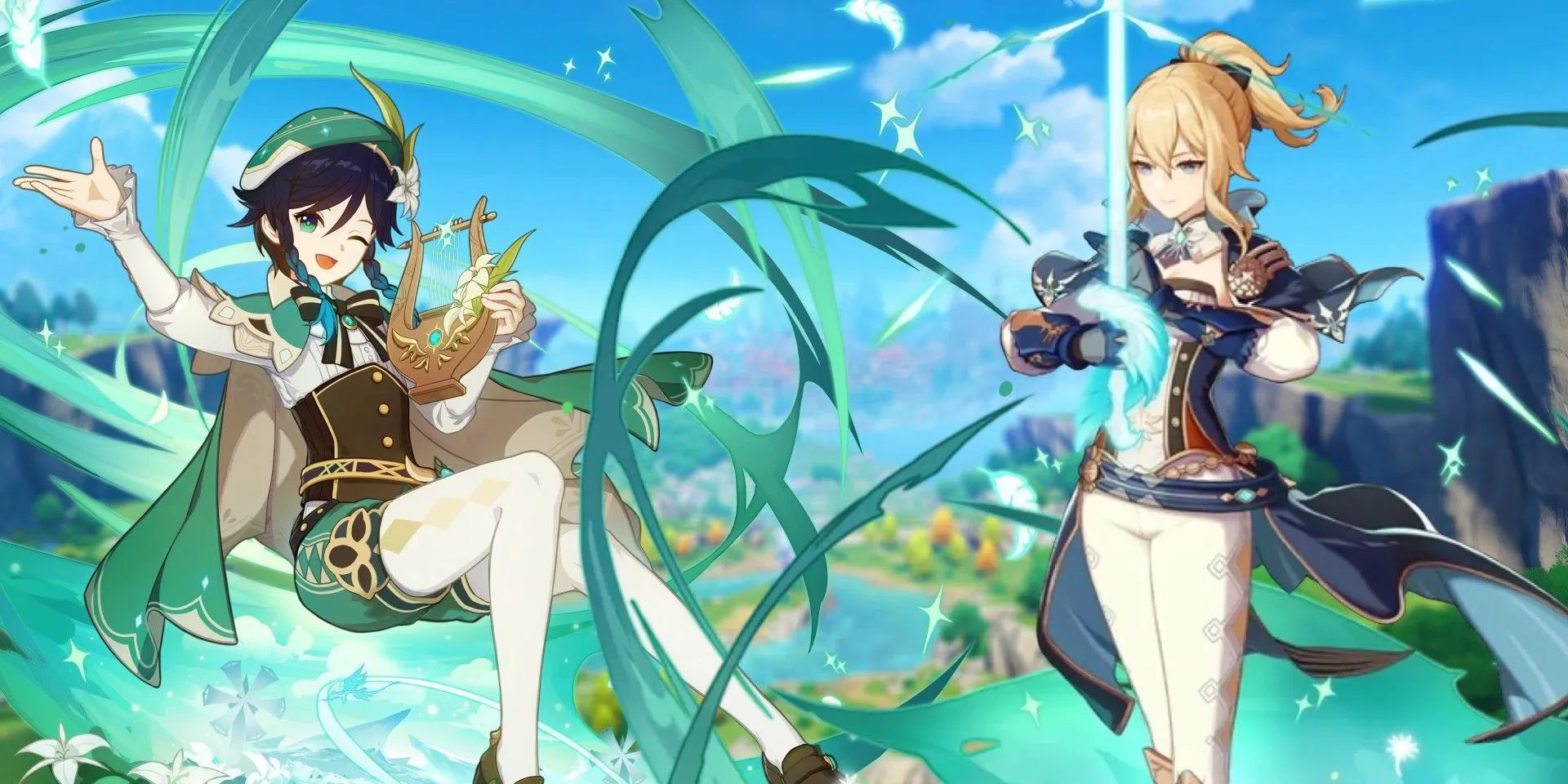 Venti and Jean from Genshin Impact