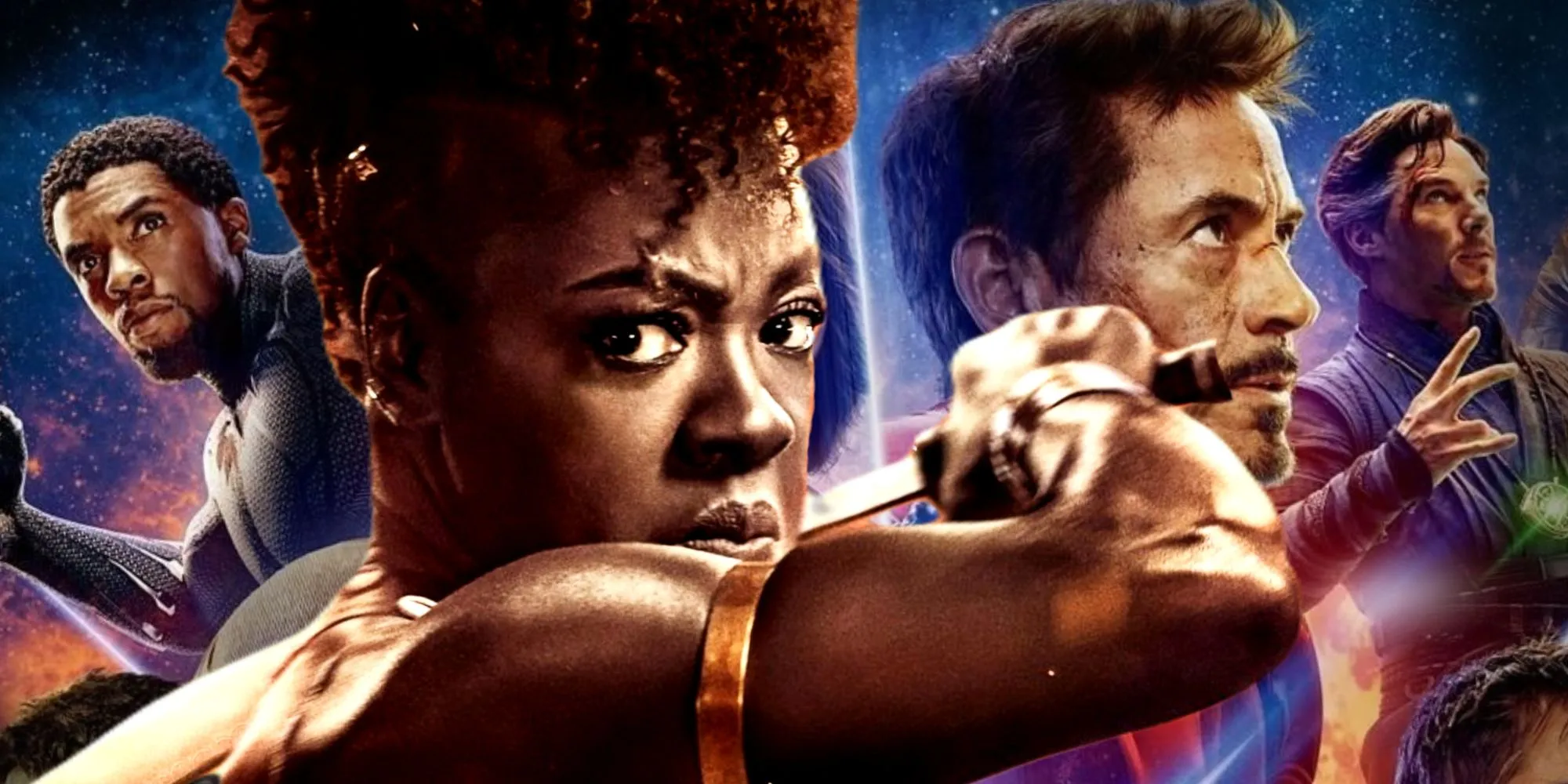 Viola Davis wields a weapon in The Woman King