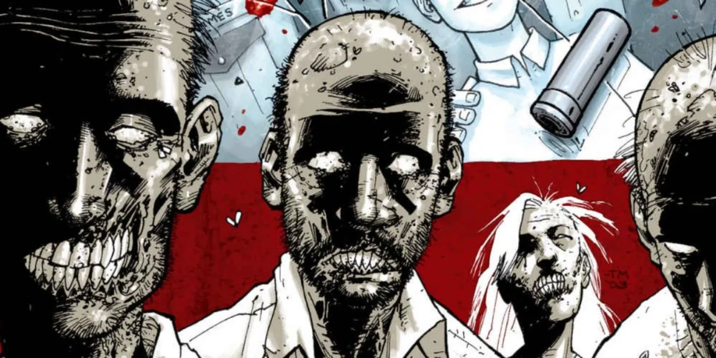 Zombies from The Walking Dead comic series. Zombies from The Walking Dead comic series.