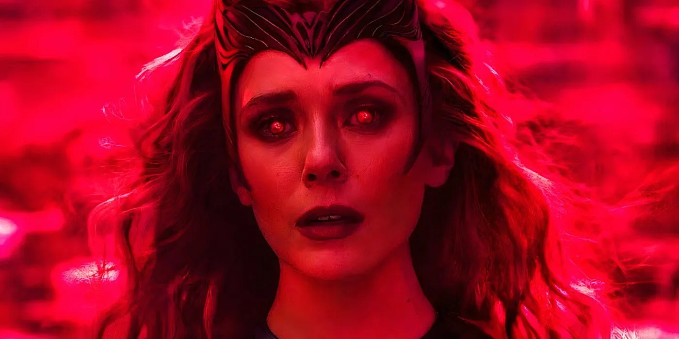 Wanda Maximoff becoming the Scarlet Witch in WandaVision Wanda Maximoff becoming the Scarlet Witch in WandaVision