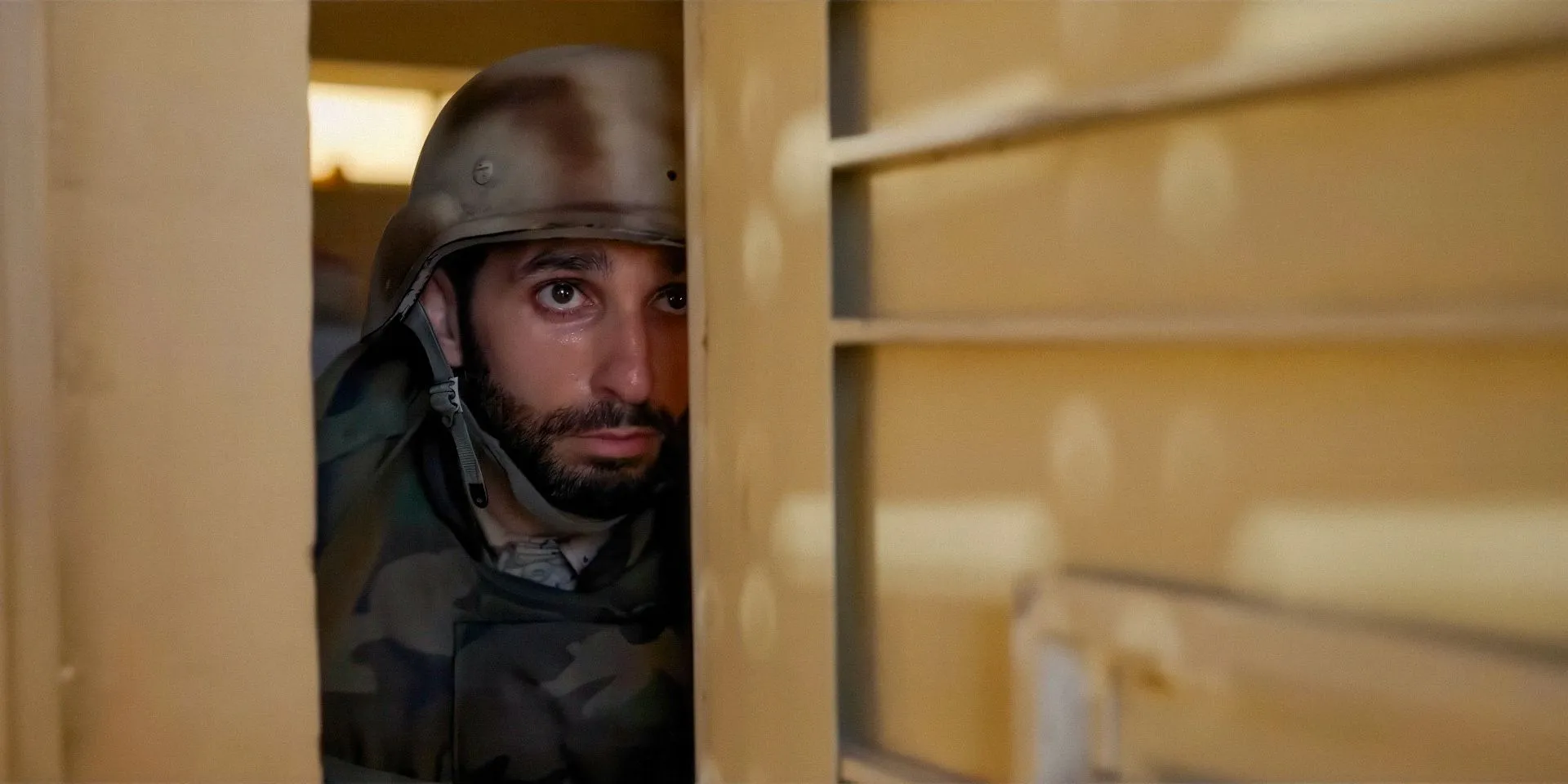 Soldier observing an area in Warfare