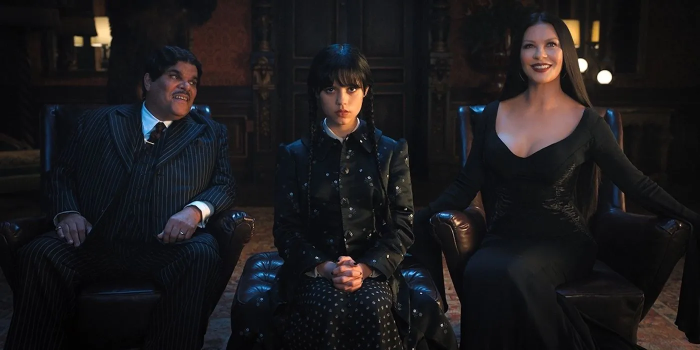 Wednesday with Gomez and Morticia
