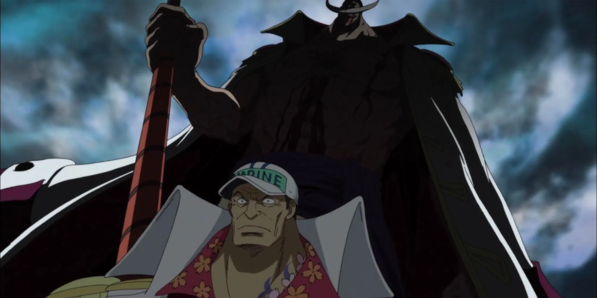 Whitebeard and Akainu showdown