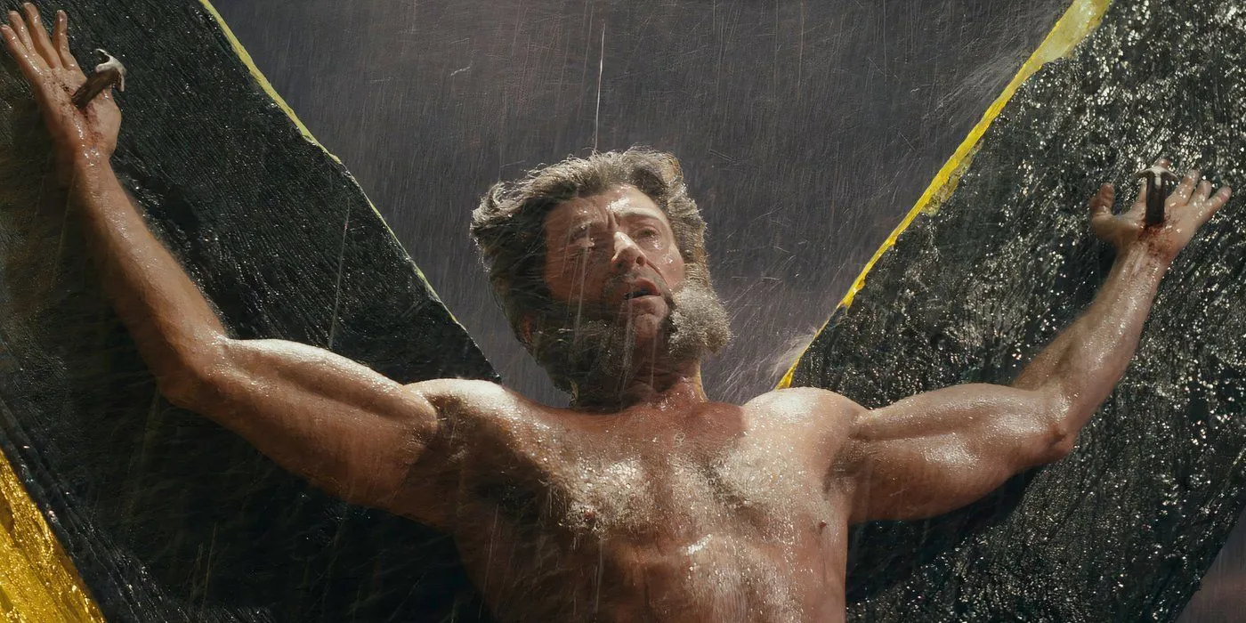 Wolverine nailed to a cross Wolverine nailed to a cross