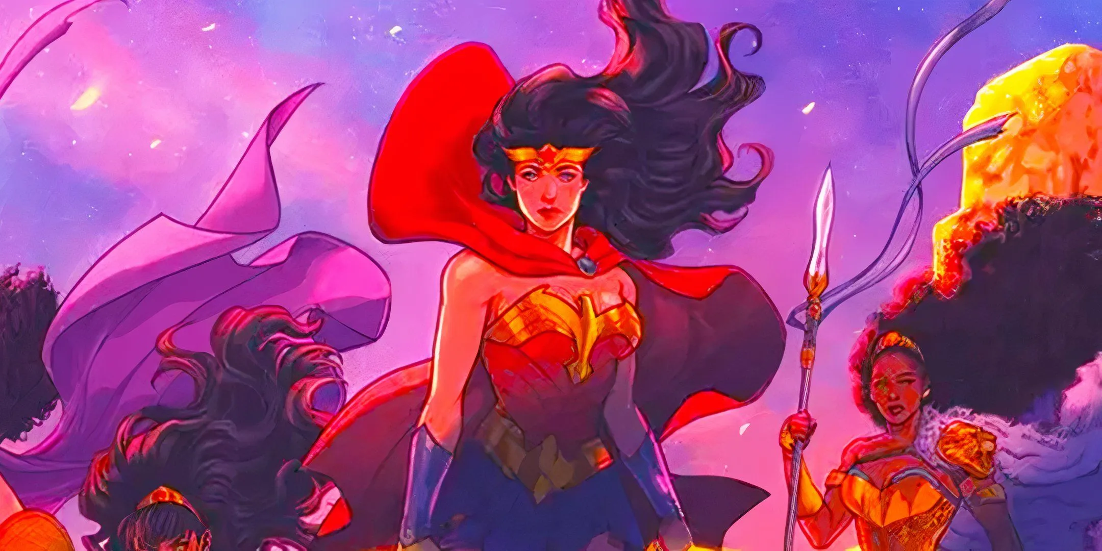 Wonder Woman with other Amazons in DC Comics Wonder Woman with other Amazons in DC Comics