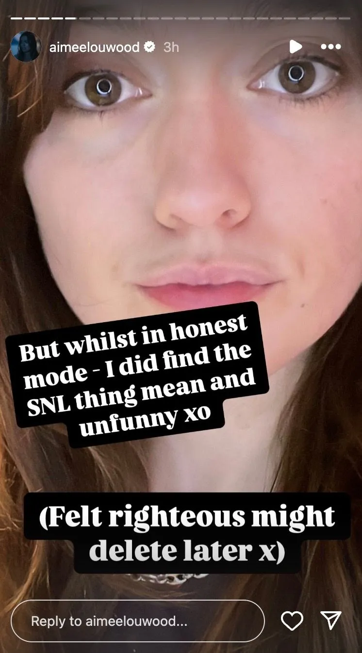 Aimee Lou Wood Instagram post Aimee Lou Wood Instagram post