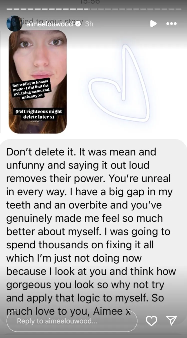 Aimee Lou Wood Instagram post Aimee Lou Wood Instagram post