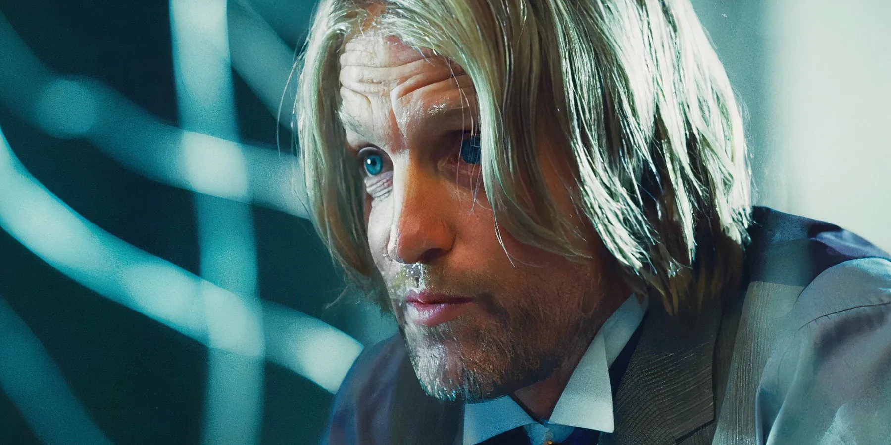 Woody Harrelson as Haymitch in the Hunger Games franchise