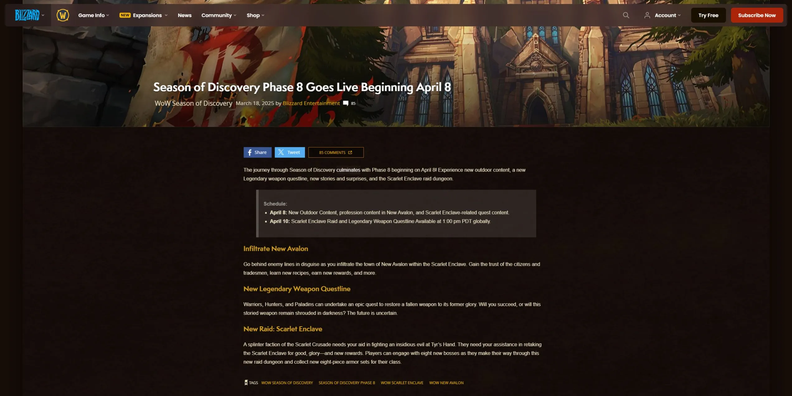 World of Warcraft Classic Season of Discovery Final Phase World of Warcraft Classic Season of Discovery Final Phase