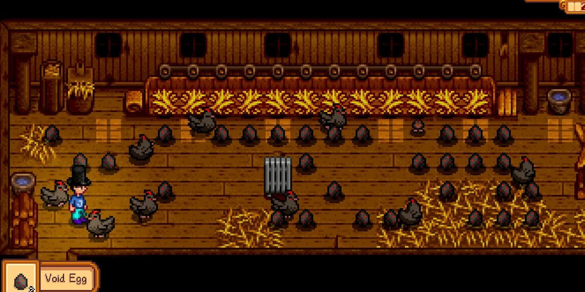 Gallinero lleno de gallinas y huevos vacíos. Gallinero lleno de gallinas y huevos vacíos.