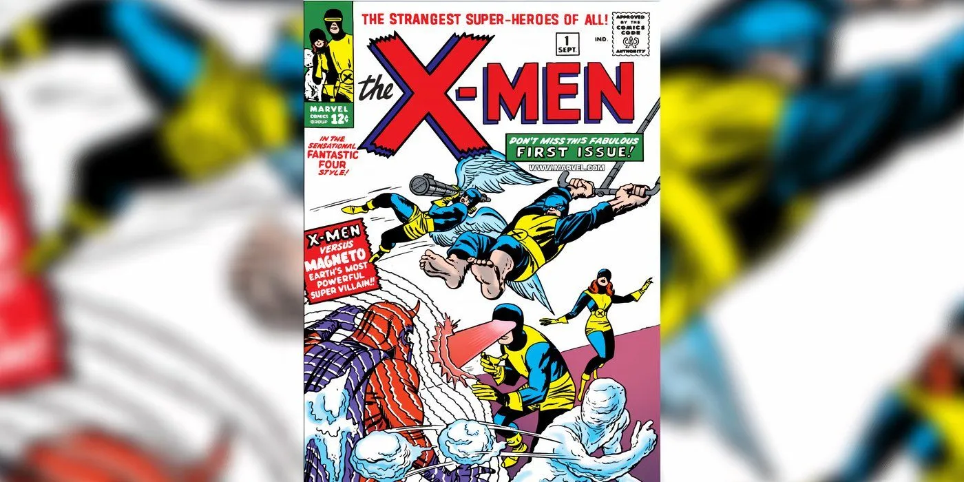X-Men #1 표지에는 X-Men이 전투에 뛰어드는 모습이 담겨 있습니다. X-Men #1 표지에는 X-Men이 전투에 뛰어드는 모습이 담겨 있습니다.