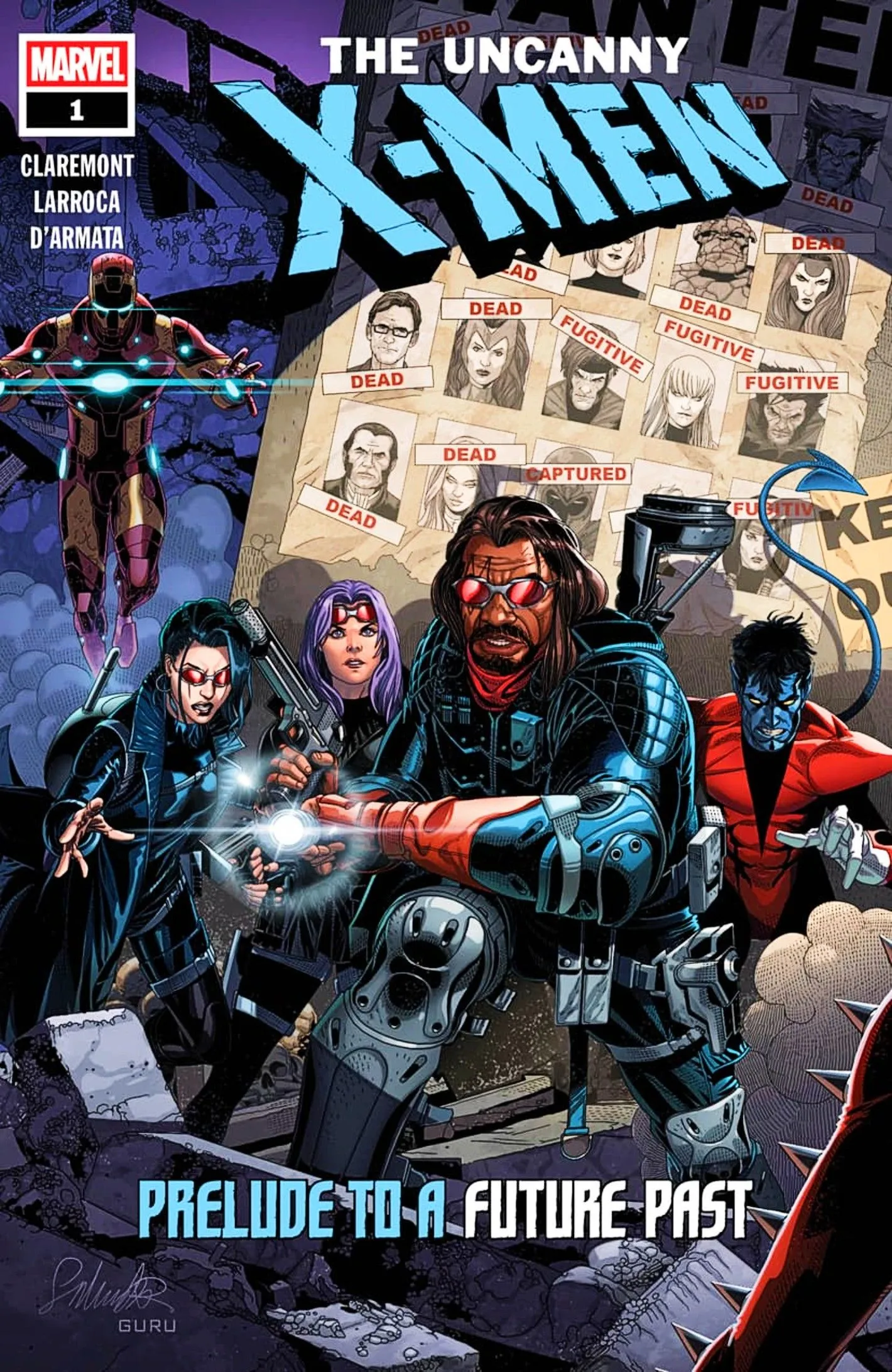 X-Men Prelude to Future Past comic cover, featuring a variant on the Days of Future Past cover
