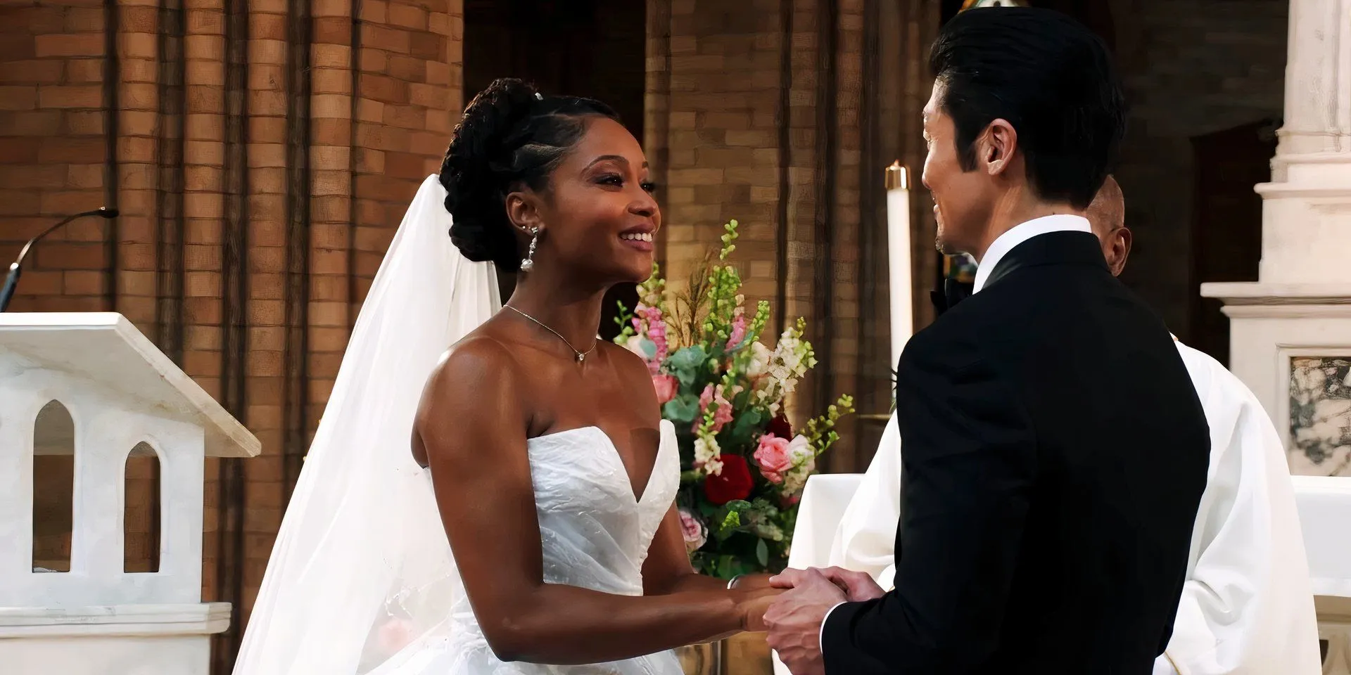 April Sexton and Ethan Choi's wedding in Chicago Med. April Sexton and Ethan Choi's wedding in Chicago Med.