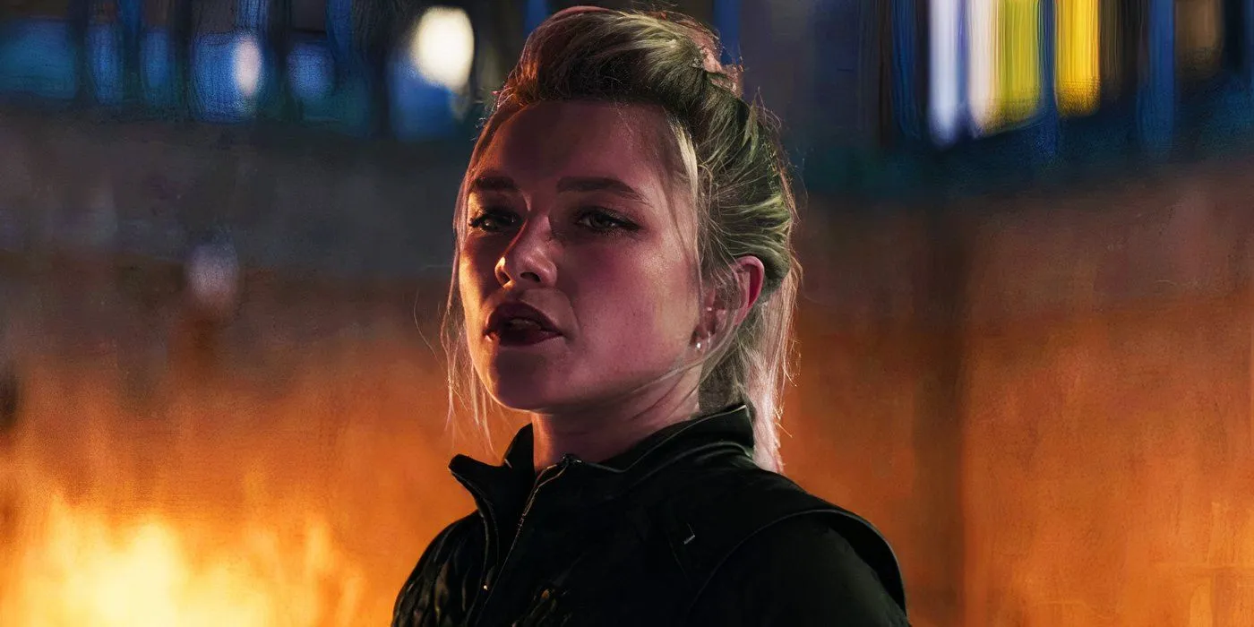Yelena Belova forgiving Hawkeye in Hawkeye Yelena Belova forgiving Hawkeye in Hawkeye
