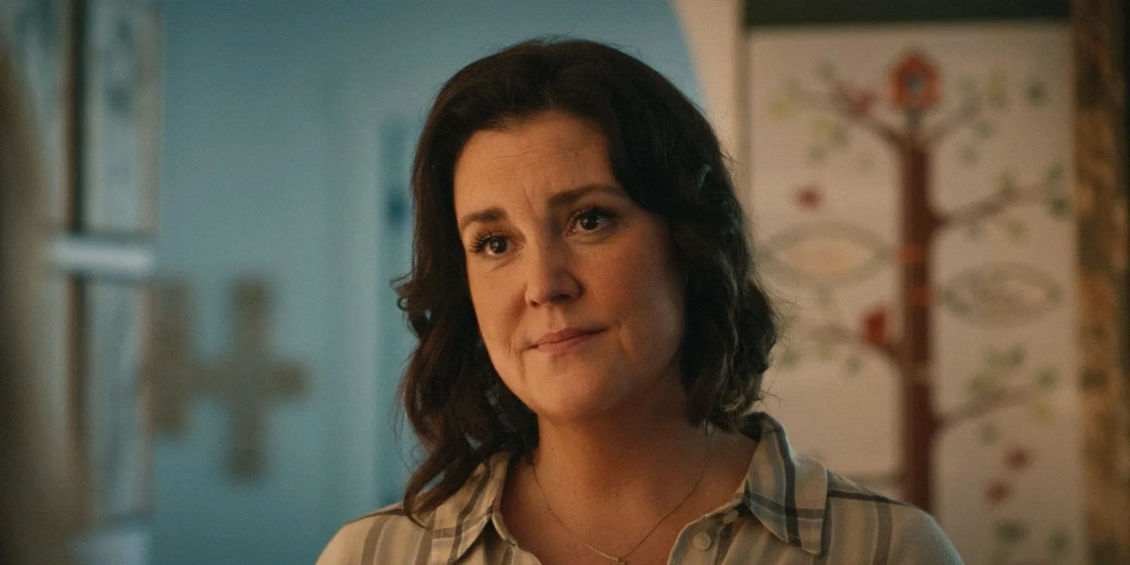 Shauna (Melanie Lynskey) looking moved in Yellowjackets Season 3 Episode 8 Shauna (Melanie Lynskey) looking moved in Yellowjackets Season 3 Episode 8