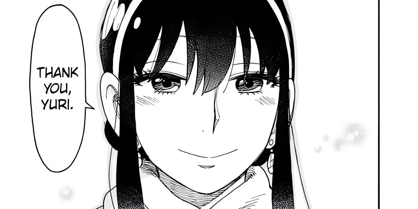 Yor thanking Yuri Yor thanking Yuri