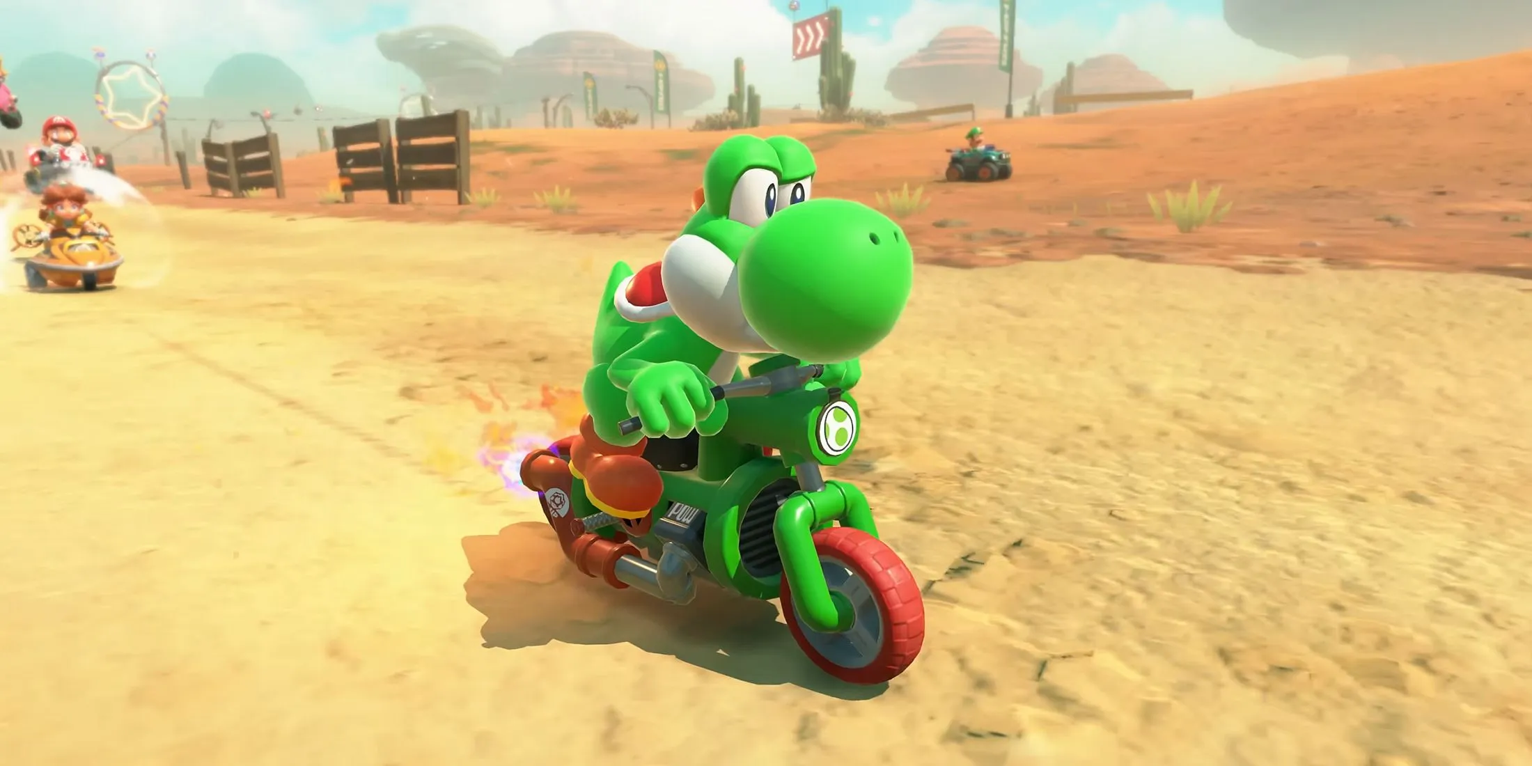 Yoshi in Mario Kart World Yoshi in Mario Kart World