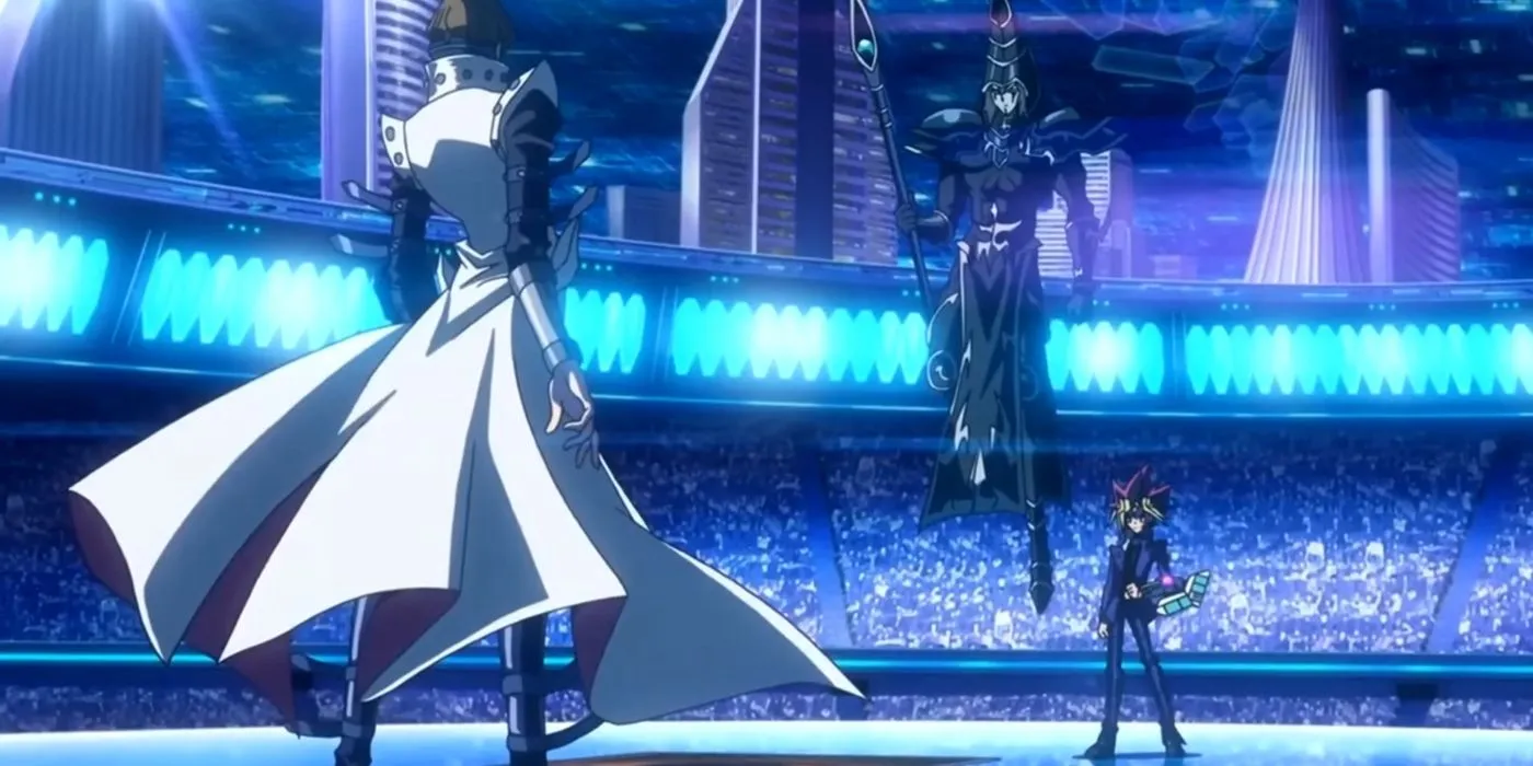 Yugi and Kaiba in their final duel Yugi and Kaiba in their final duel