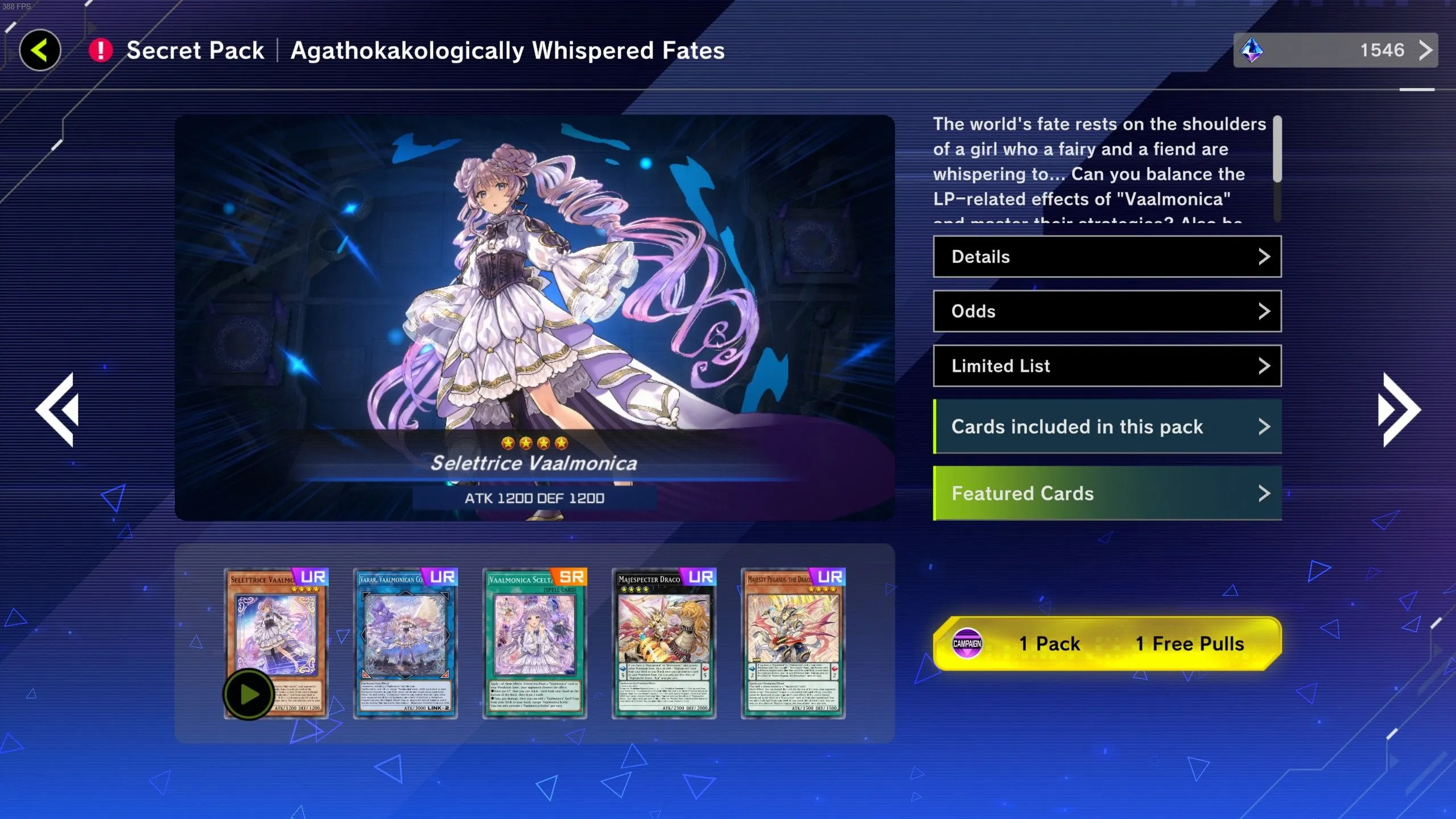 Agathokakologically Whispered Fates Secret Pack