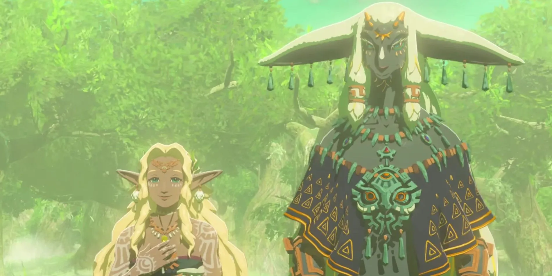 Sonia and Rauru in The Legend of Zelda: Tears of the Kingdom.