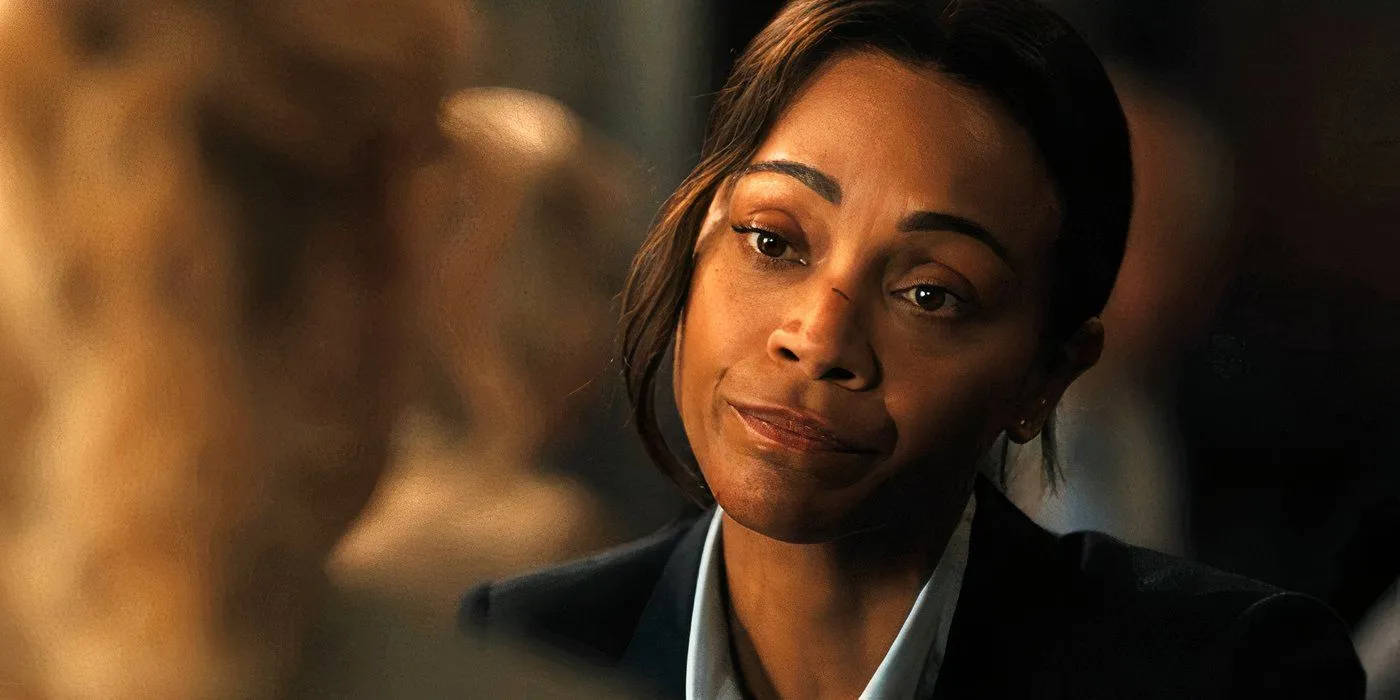 Zoe Saldana as Joe in Lioness season 2 episode 4 Zoe Saldana as Joe in Lioness season 2 episode 4