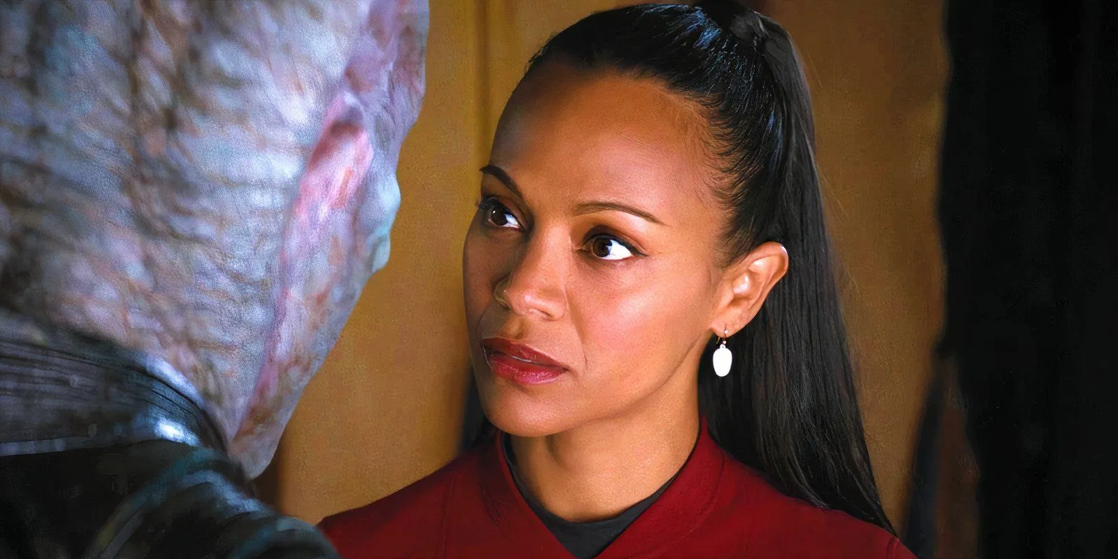 Zoe Saldana as Uhura in Star Trek Beyond