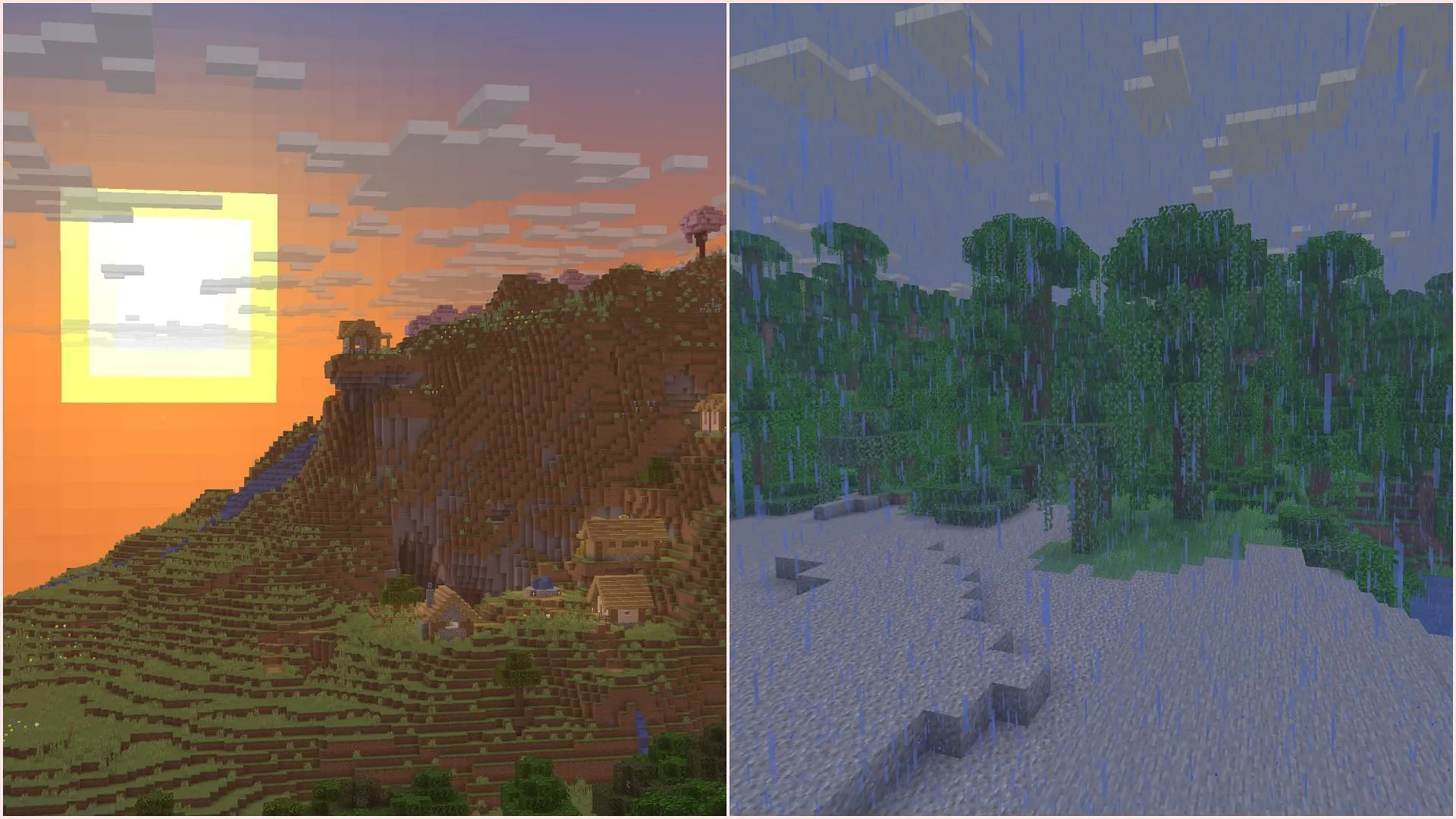 A new type of environmental fog has been added to the Java Edition (Image via Sportskeeda Gaming || Mojang Studios) A new type of environmental fog has been added to the Java Edition (Image via Sportskeeda Gaming || Mojang Studios)