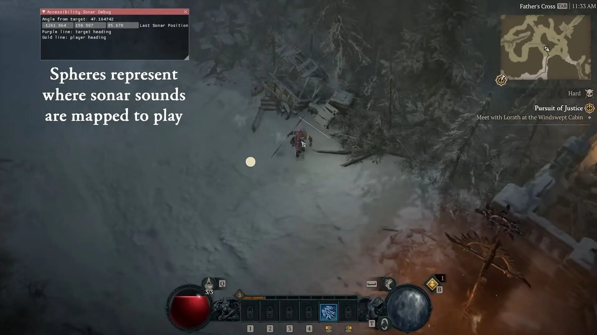 Diablo 4's audio-based navigation system 'Sonar' is one of the most innovative systems (Image via Blizzard Entertainment) Diablo 4's audio-based navigation system 'Sonar' is one of the most innovative systems (Image via Blizzard Entertainment)