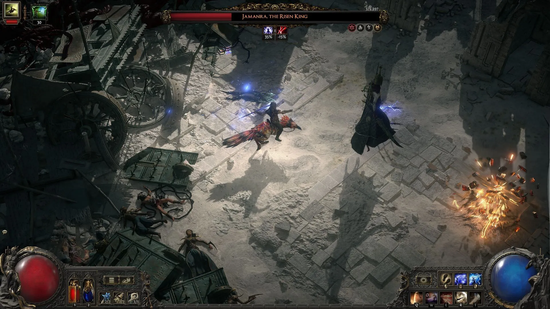 Lightning Spear huntress (Image via Grinding Gear Games) Lightning Spear huntress (Image via Grinding Gear Games)