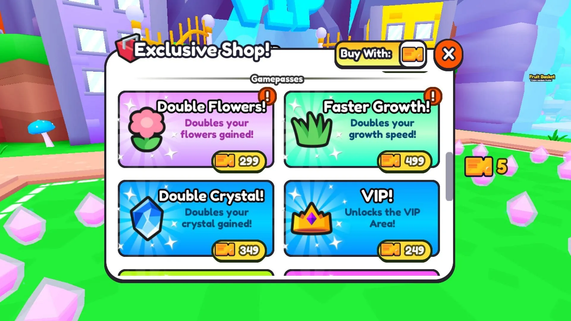 Tickets are an alternate currency in the game (Image via Roblox) Tickets are an alternate currency in the game (Image via Roblox)