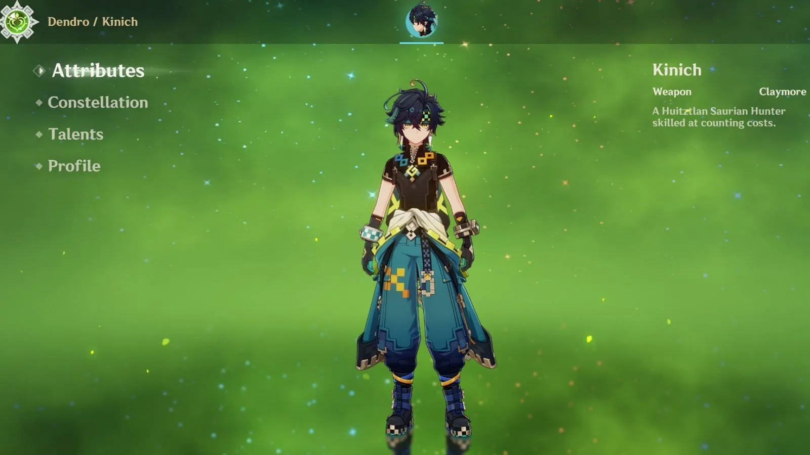 Screenshot of Kinich in-game (Image via HoYoverse) Screenshot of Kinich in-game (Image via HoYoverse)