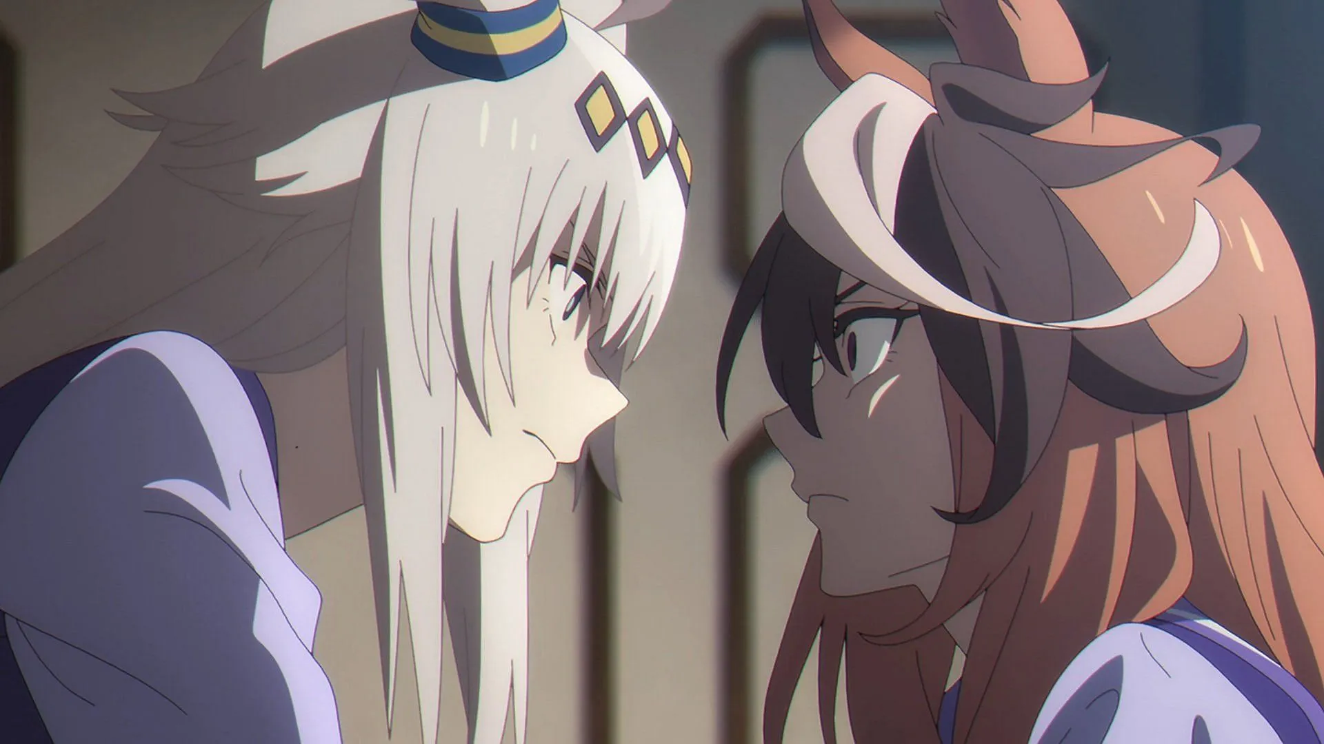 Oguri and Symboli Rudolf in the anime Oguri and Symboli Rudolf in the anime