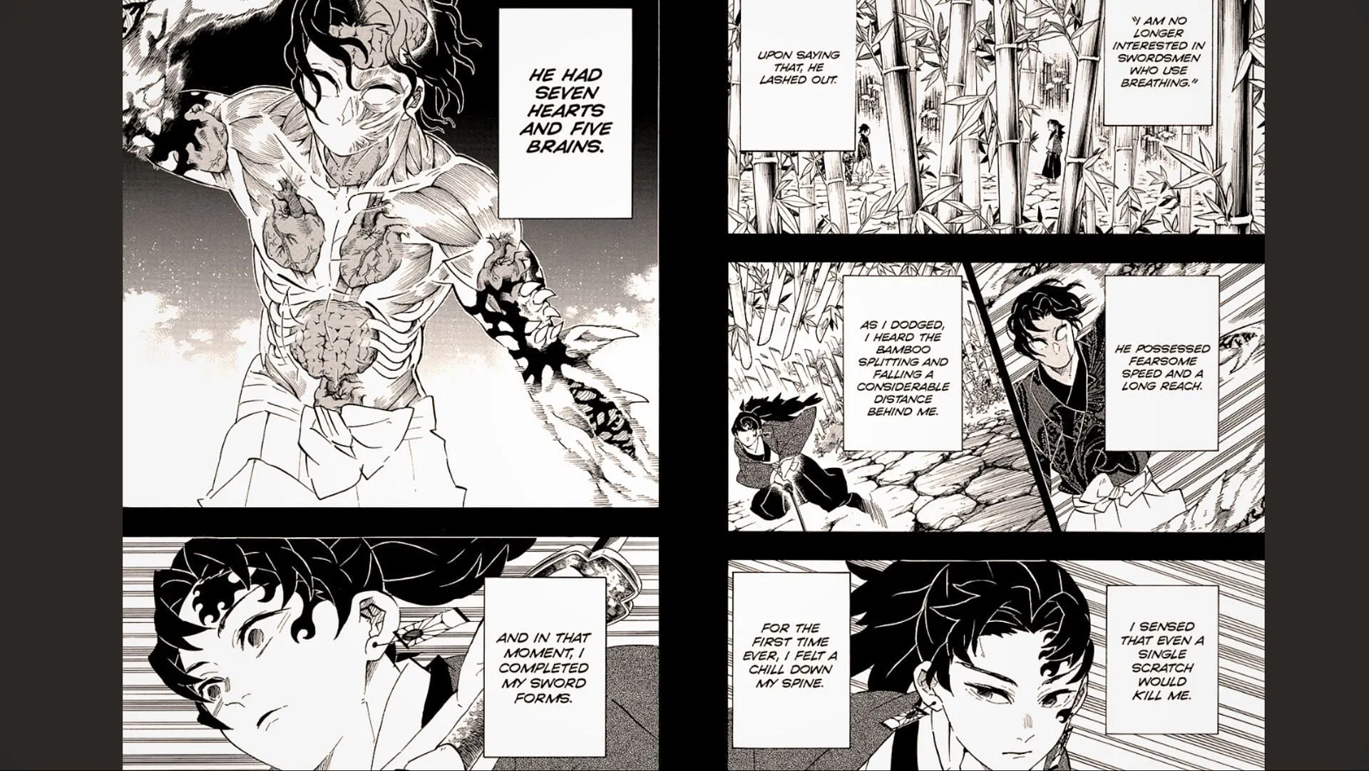Chapter 187 reveals Muzan having multiple organs in his body (Image via Shueisha)