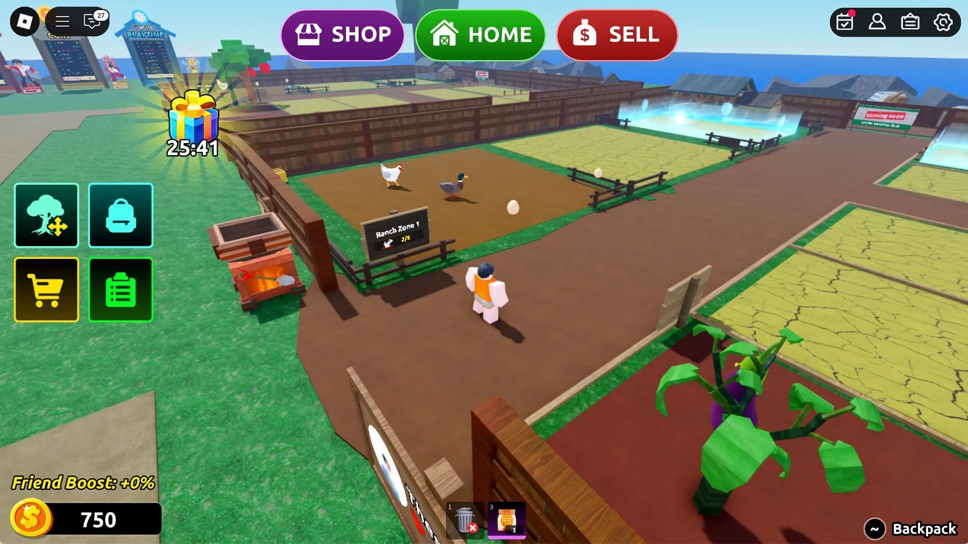 Start your farming journey (Image via Roblox)