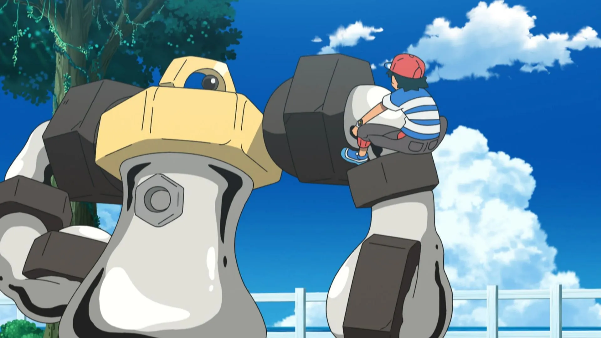 Melmetal in the anime (Image via TPC) Melmetal in the anime (Image via TPC)